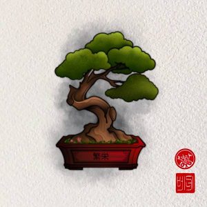 tatuaje bonsai neotradicional