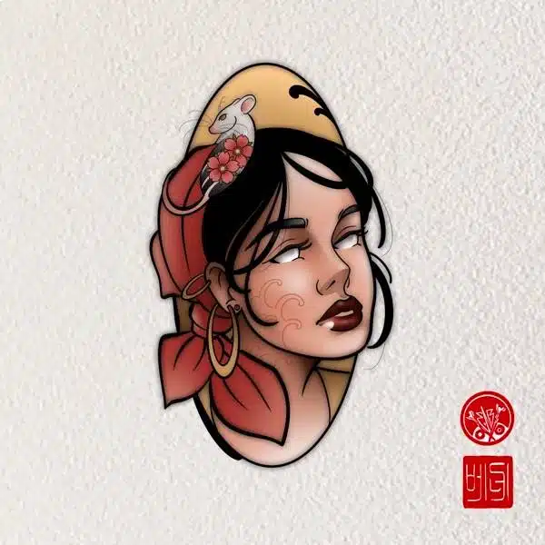 tatuaje neotradicional pirata